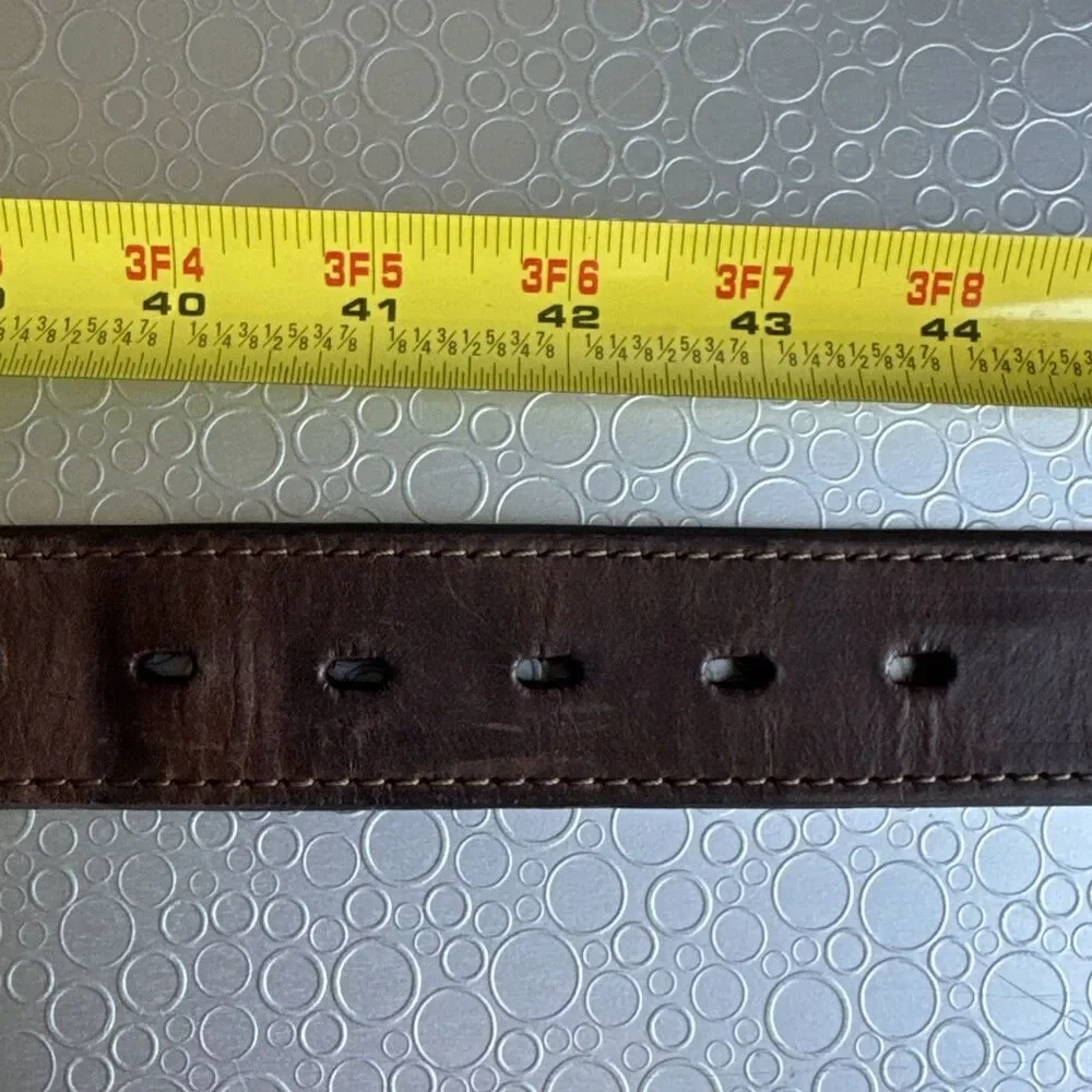 Red River Outfitters Mens Brown Leather Western Belt Size 42 Cowboy RR270/002